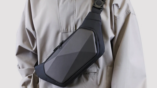Waterproof Anti-Theft Chest Bag for Men | Nylon Crossbody Sling Bag with Hard Shell | Travel & Everyday Use