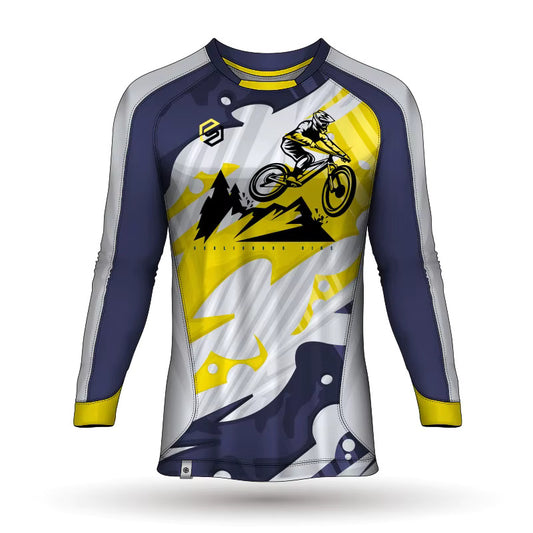 MTB Long Sleeve Mountain Bike Jersey – Men’s Cycling Enduro Downhill Shirt, Breathable Moto‑Style Bicycle T‑Shirt for Riding Neil