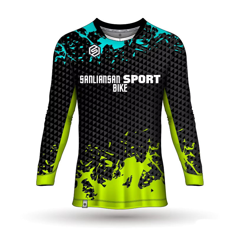 MTB Long Sleeve Mountain Bike Jersey – Men’s Cycling Enduro Downhill Shirt, Breathable Moto‑Style Bicycle T‑Shirt for Riding Neil