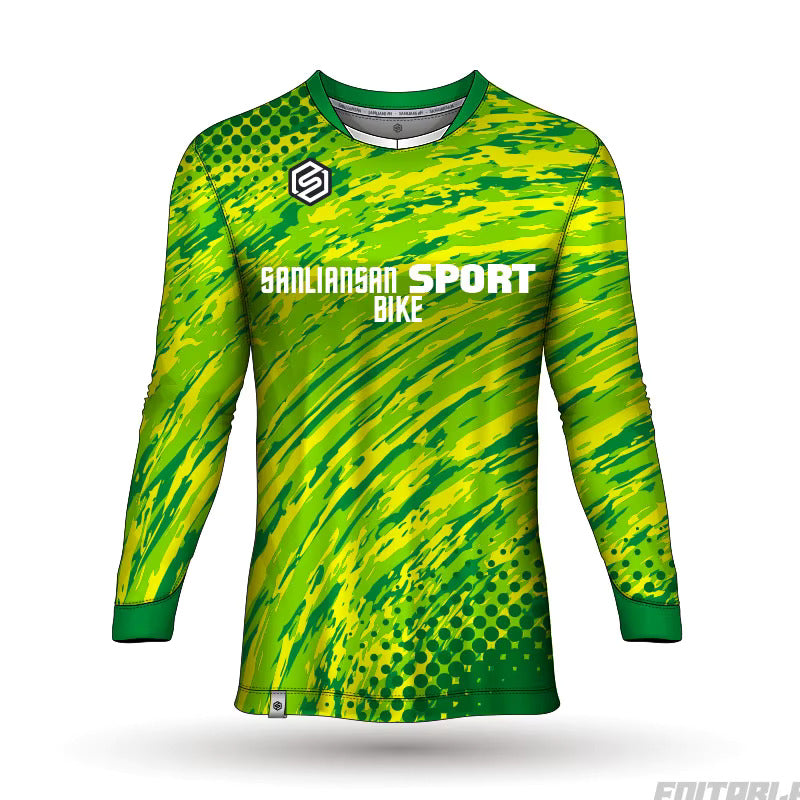 MTB Long Sleeve Mountain Bike Jersey – Men’s Cycling Enduro Downhill Shirt, Breathable Moto‑Style Bicycle T‑Shirt for Riding Neil