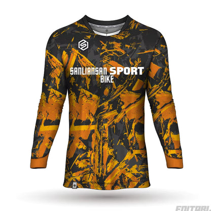 MTB Long Sleeve Mountain Bike Jersey – Men’s Cycling Enduro Downhill Shirt, Breathable Moto‑Style Bicycle T‑Shirt for Riding Neil