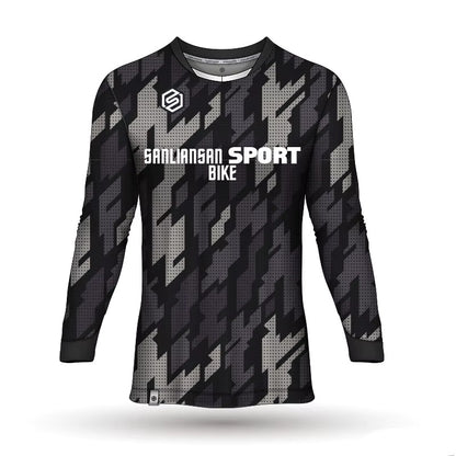 MTB Long Sleeve Mountain Bike Jersey – Men’s Cycling Enduro Downhill Shirt, Breathable Moto‑Style Bicycle T‑Shirt for Riding Neil