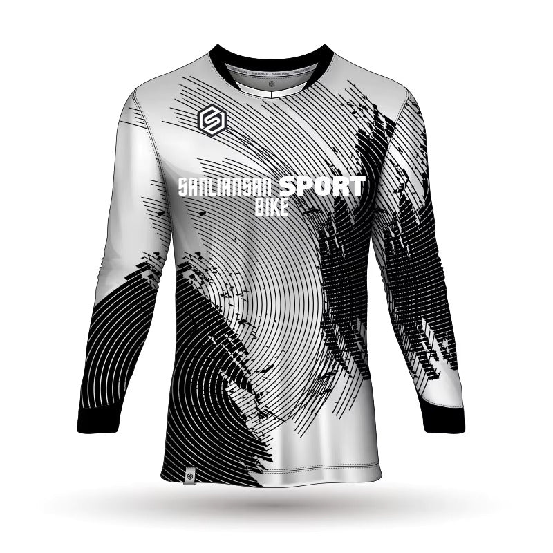 MTB Long Sleeve Mountain Bike Jersey – Men’s Cycling Enduro Downhill Shirt, Breathable Moto‑Style Bicycle T‑Shirt for Riding Neil