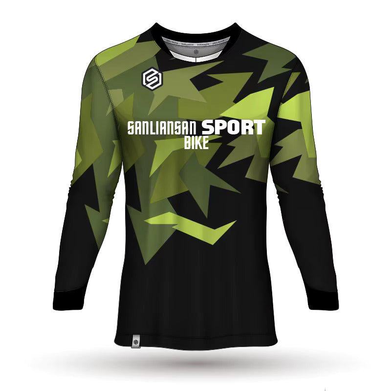 MTB Long Sleeve Mountain Bike Jersey – Men’s Cycling Enduro Downhill Shirt, Breathable Moto‑Style Bicycle T‑Shirt for Riding Neil