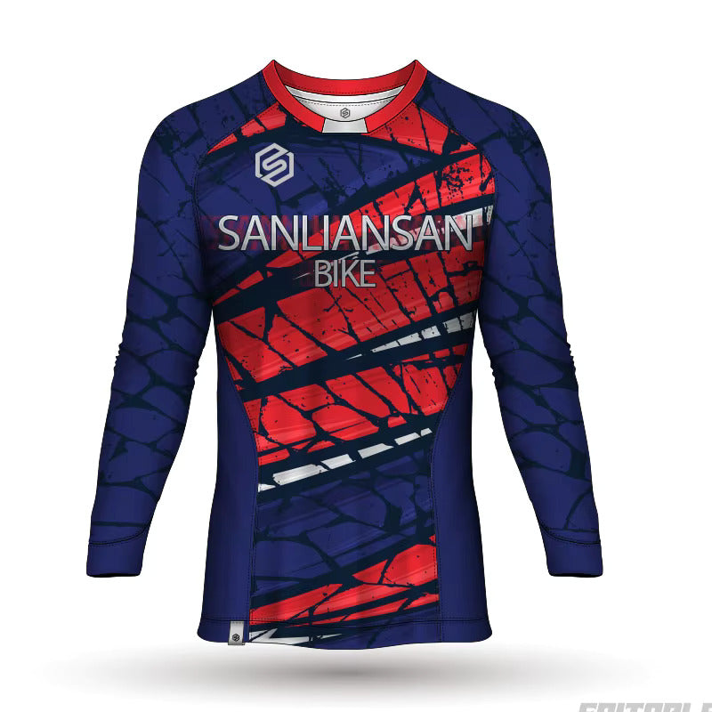 MTB Long Sleeve Mountain Bike Jersey – Men’s Cycling Enduro Downhill Shirt, Breathable Moto‑Style Bicycle T‑Shirt for Riding Neil