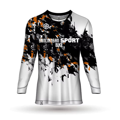 MTB Long Sleeve Mountain Bike Jersey – Men’s Cycling Enduro Downhill Shirt, Breathable Moto‑Style Bicycle T‑Shirt for Riding Neil