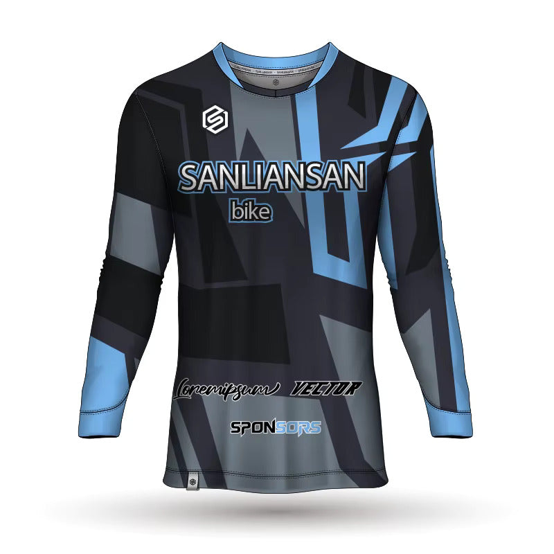 MTB Long Sleeve Mountain Bike Jersey – Men’s Cycling Enduro Downhill Shirt, Breathable Moto‑Style Bicycle T‑Shirt for Riding Neil