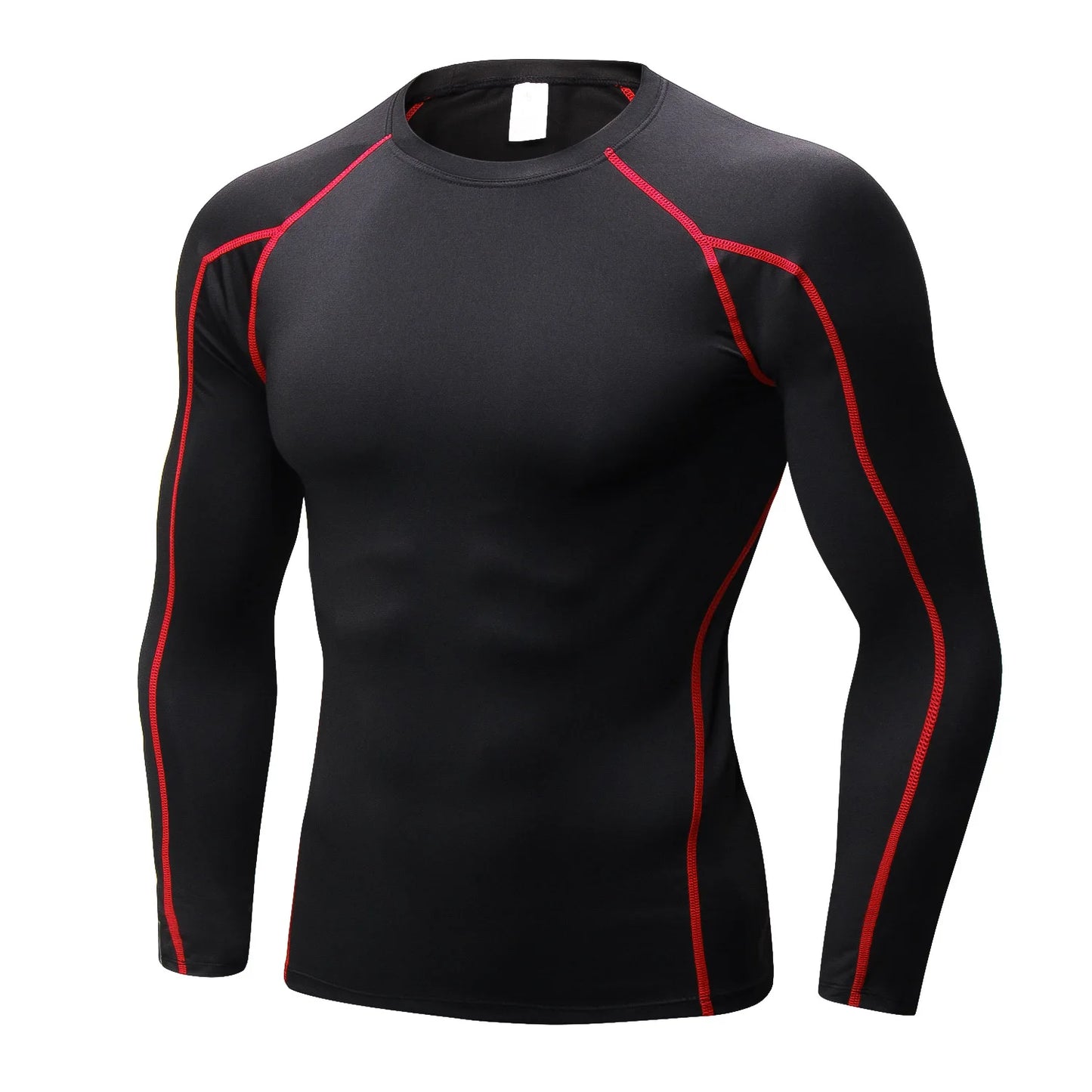 Men’s Long‑Sleeve Compression Shirt – Polyester Spandex Performance Athletic Top Renan