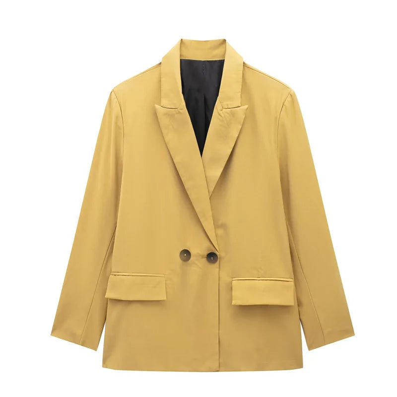 Women's Versatile V-Neck Suit Jacket - Chic Casual Commuter Blazer for All Seasons Martha