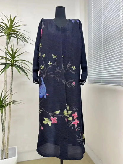 Middle Eastern Muslim Women's Clothing – Loose Arab Robe, Long Blouse, and Abaya Aaliyah