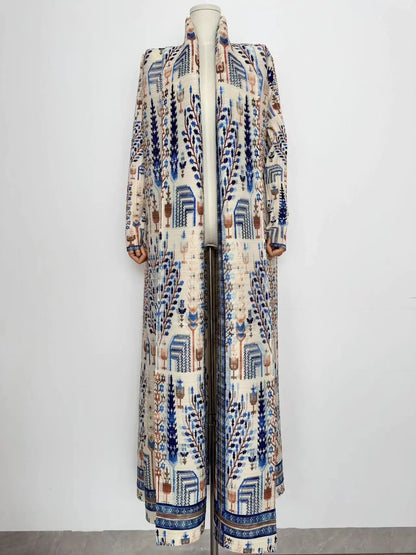 Middle Eastern Muslim Women's Clothing – Loose Arab Robe, Long Blouse, and Abaya Aaliyah