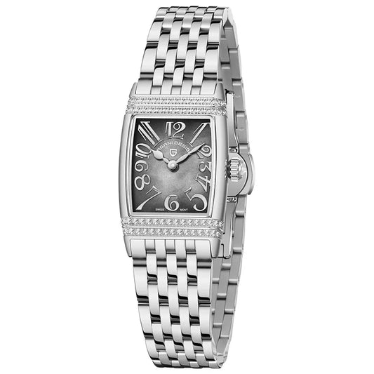Pagani Design 1737 – Luxury Quartz Watch for Women with Stainless Steel Band, Waterproof Dial, and Elegant Design