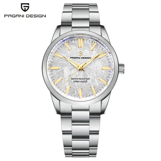 Pagani Design 1734 Men's Quartz Watch – Stainless Steel Band, Luminous Dial, Japanese Movement