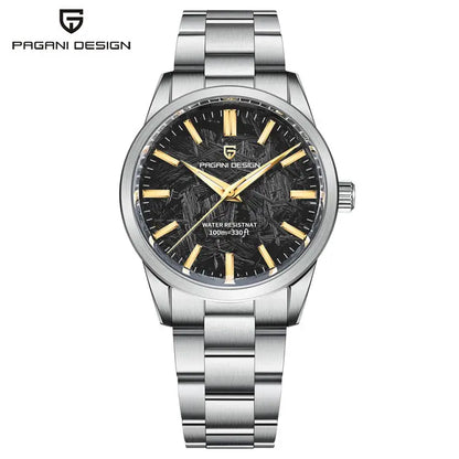 Pagani Design 1734 Men's Quartz Watch – Stainless Steel Band, Luminous Dial, Japanese Movement