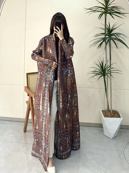 Middle Eastern Muslim Women's Clothing – Loose Arab Robe, Long Blouse, and Abaya Aaliyah