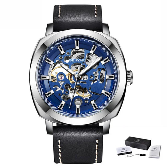 BENYAR 5121 Luxury Men’s Automatic Mechanical Watch – Skeleton Dial Relogio Masculino