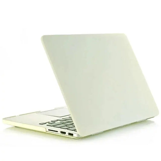 Hard Plastic Matte Cream Laptop Case for MacBook 14 Pro (A2442) & 16 Pro (A2485) – 2021 Models