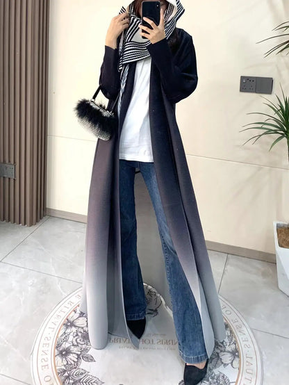 Middle Eastern Muslim Women's Clothing – Loose Arab Robe, Long Blouse, and Abaya Aaliyah