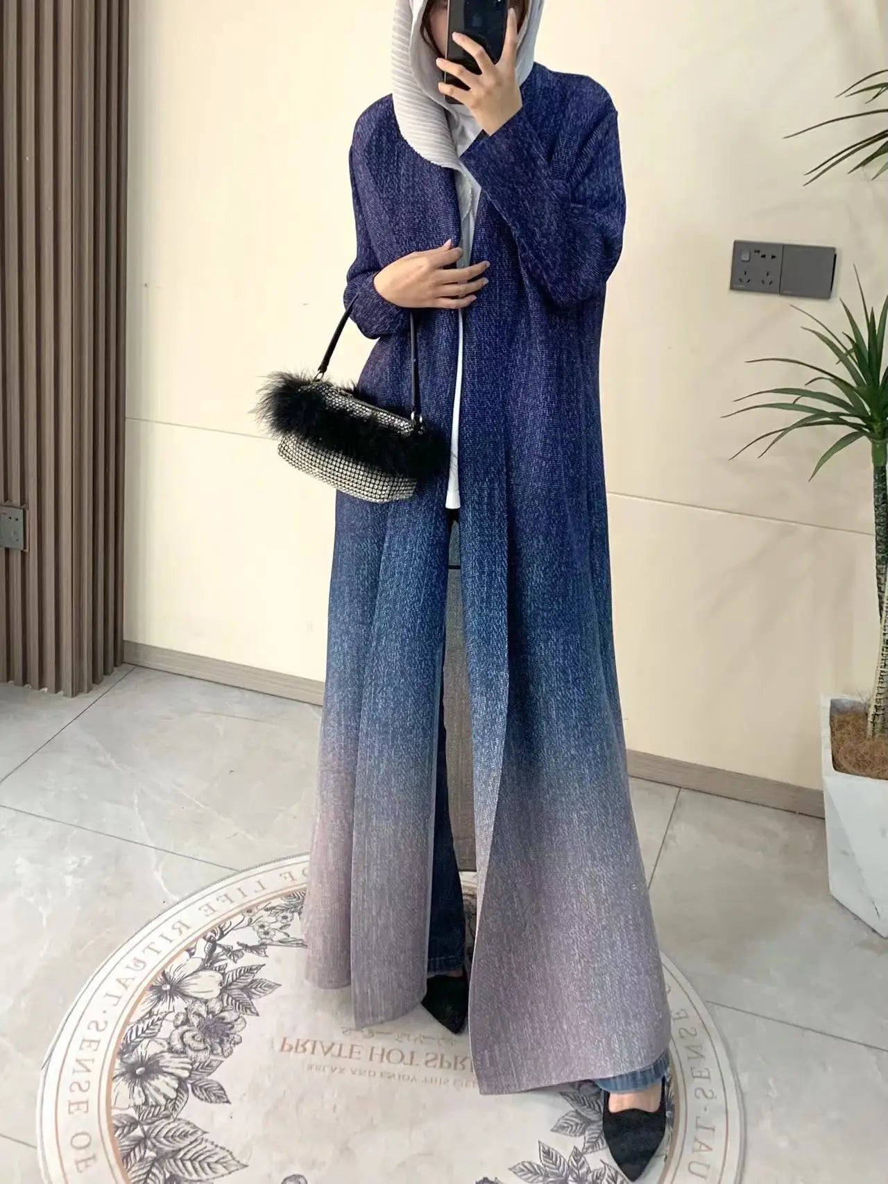 Middle Eastern Muslim Women's Clothing – Loose Arab Robe, Long Blouse, and Abaya Aaliyah