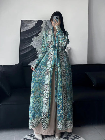 Middle Eastern Muslim Women's Clothing – Loose Arab Robe, Long Blouse, and Abaya Aaliyah