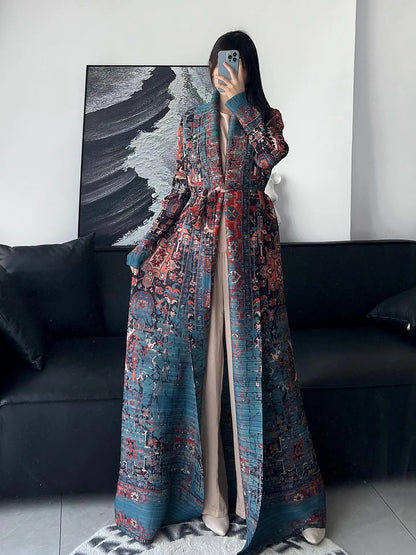 Middle Eastern Muslim Women's Clothing – Loose Arab Robe, Long Blouse, and Abaya Aaliyah