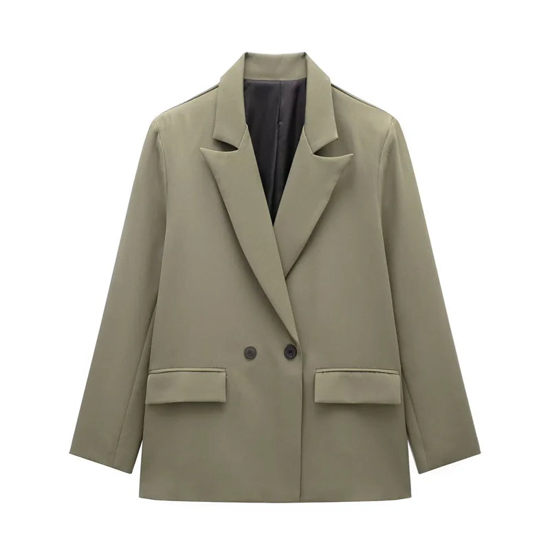 Women's Versatile V-Neck Suit Jacket - Chic Casual Commuter Blazer for All Seasons Martha