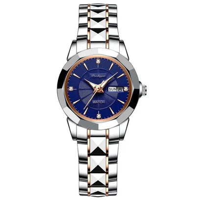 POEDAGAR 3074 Women's Luxury Watch – Casual Waterproof Quartz Stainless Steel Fashion Wristwatch for Ladies Corinne
