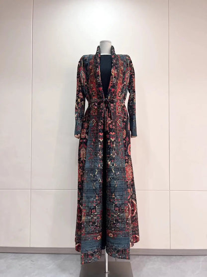 Middle Eastern Muslim Women's Clothing – Loose Arab Robe, Long Blouse, and Abaya Aaliyah