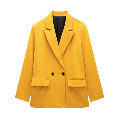 Women's Versatile V-Neck Suit Jacket - Chic Casual Commuter Blazer for All Seasons Martha