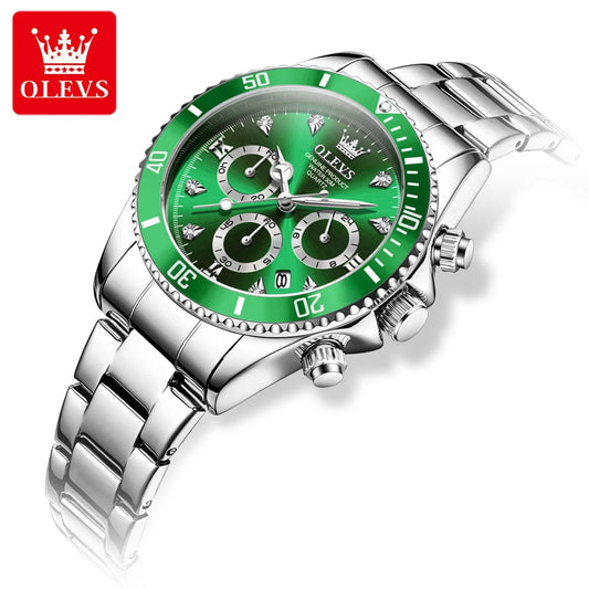 OLEVS 5632 Women’s Quartz Watch – Stainless Steel, Luminous Dial, Date Display, Elegant Business Design Charlotte