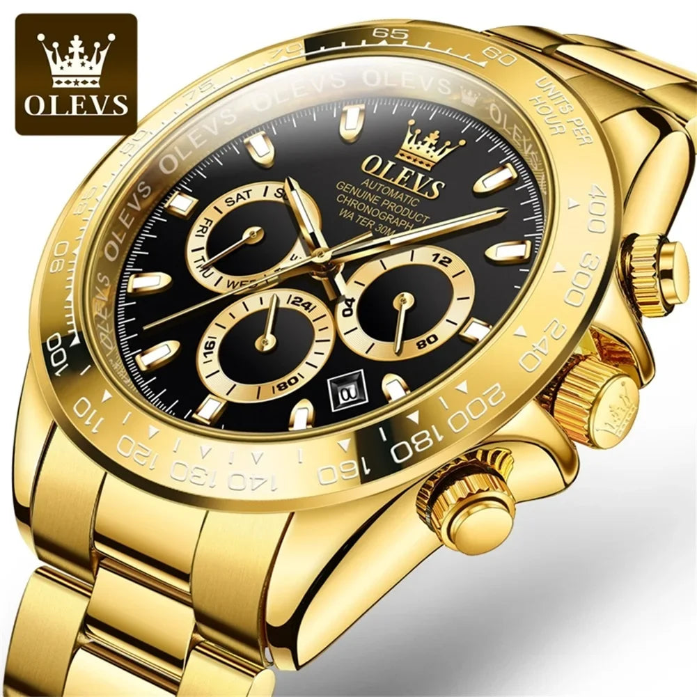 Olevs 6638 Men's Luxury Automatic Watch – New Arrival, High-Quality Mechanical Movement, Business & Sport Fashion Design