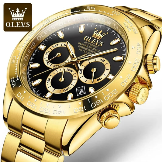 Olevs 6638 Men's Luxury Automatic Watch – New Arrival, High-Quality Mechanical Movement, Business & Sport Fashion Design