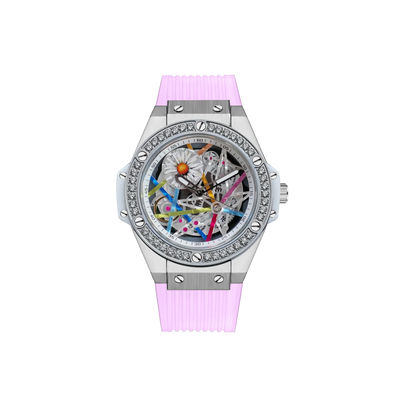HANBORO Women’s Sunflower Quartz Watch | Diamond Dial, Colorful Design, Light Luxury Style Hermione