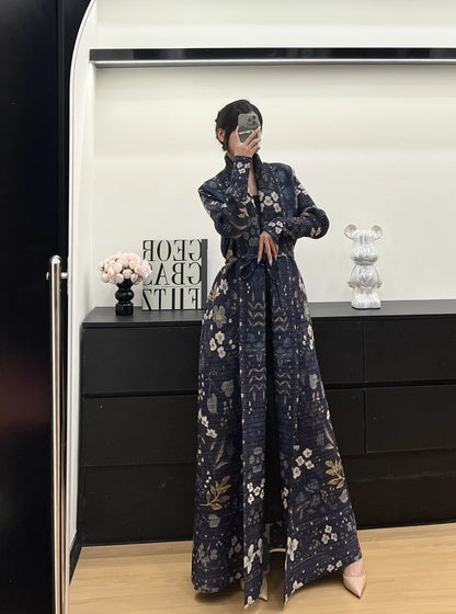 Middle Eastern Muslim Women's Clothing – Loose Arab Robe, Long Blouse, and Abaya Aaliyah