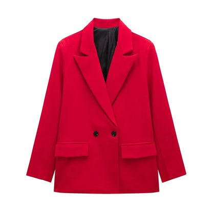 Women's Versatile V-Neck Suit Jacket - Chic Casual Commuter Blazer for All Seasons Martha
