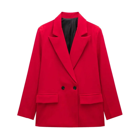 Women's Versatile V-Neck Suit Jacket - Chic Casual Commuter Blazer for All Seasons Martha