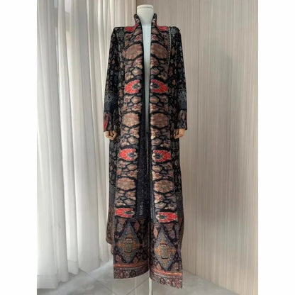 Middle Eastern Muslim Women's Clothing – Loose Arab Robe, Long Blouse, and Abaya Aaliyah