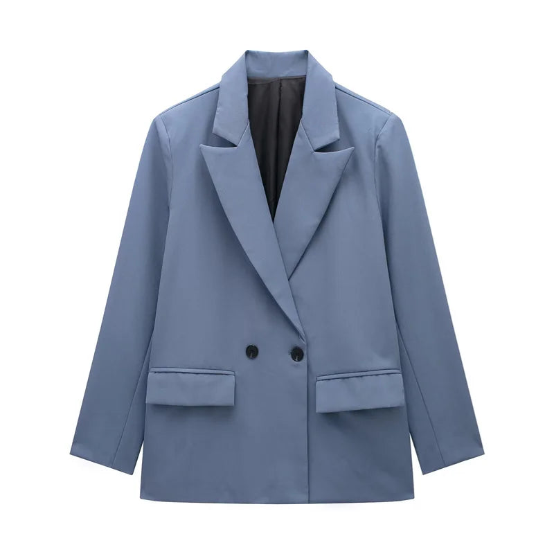 Women's Versatile V-Neck Suit Jacket - Chic Casual Commuter Blazer for All Seasons Martha