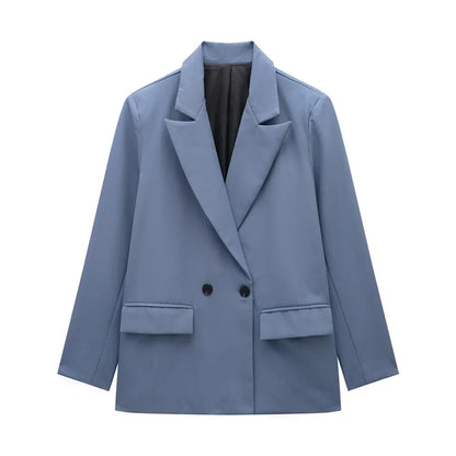 Women's Versatile V-Neck Suit Jacket - Chic Casual Commuter Blazer for All Seasons Martha