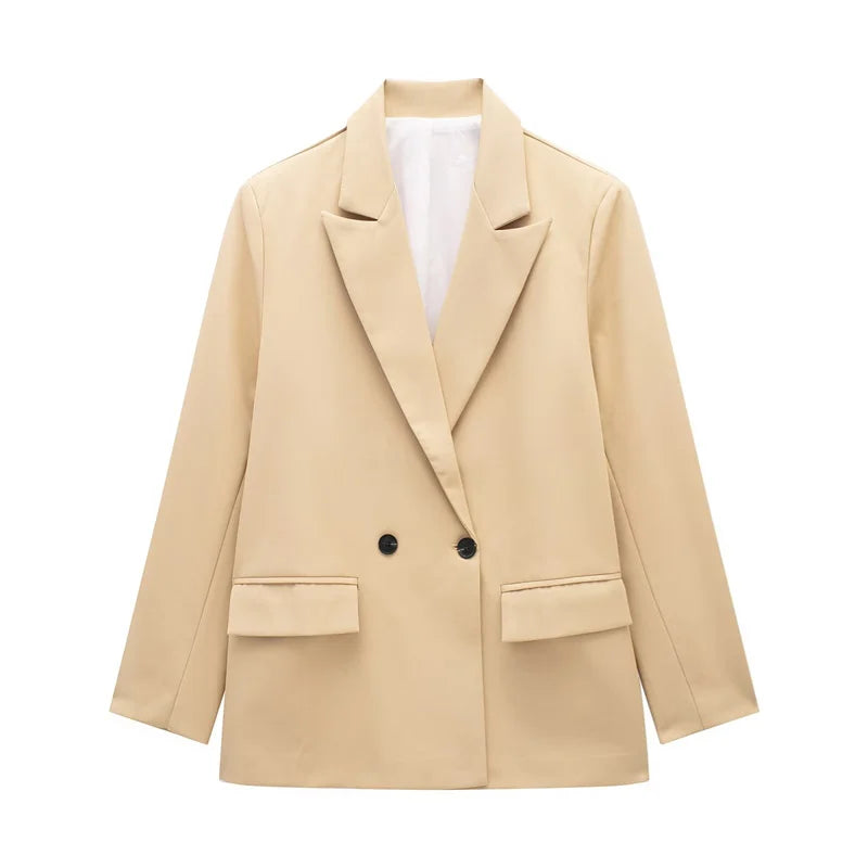 Women's Versatile V-Neck Suit Jacket - Chic Casual Commuter Blazer for All Seasons Martha