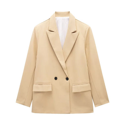 Women's Versatile V-Neck Suit Jacket - Chic Casual Commuter Blazer for All Seasons Martha
