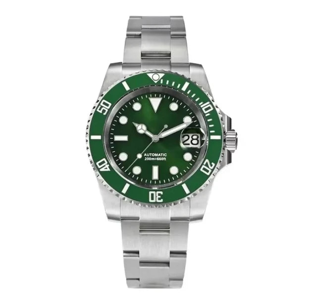 Sapphire Glass Luxury Men's Watch – Automatic Mechanical Designer Sports Watch with Stainless Steel Body & Water-Resistance