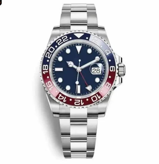 Sapphire Glass Luxury Men's Watch – Automatic Mechanical Designer Sports Watch with Stainless Steel Body & Water-Resistance