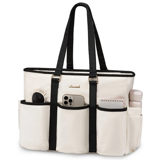 LOVEVOOK Work Tote Laptop Bag - Multi-Pocket Utility Bag for Teachers, Nurses, Travel & Daily Use Vina