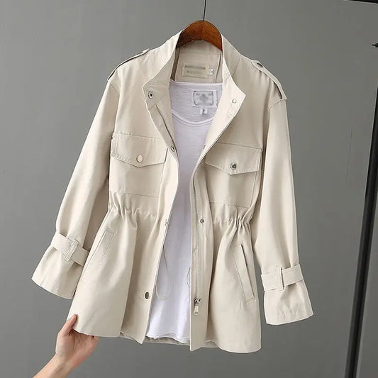 Spring Korean‑Style Women’s Jacket – Loose Fit, Slimming Waist, Long‑Sleeved Fashion Design Jodie