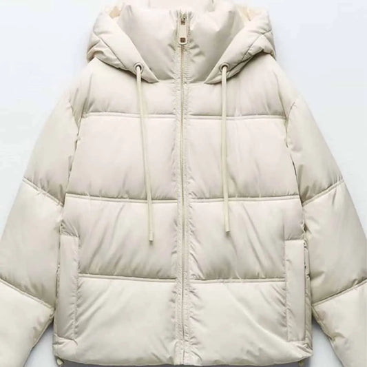 Women's Winter Fashion Double-Layer Cotton Hooded Jacket - Vintage Long-Sleeve Outerwear Coat for Chic Style Alison