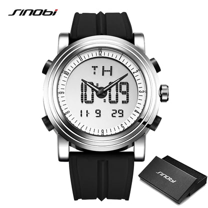 Waterproof Quartz Men’s Watch – Classic Multi‑Function Digital & Analog Wristwatch for Men, Durable Sport & Casual Timepiece Axel