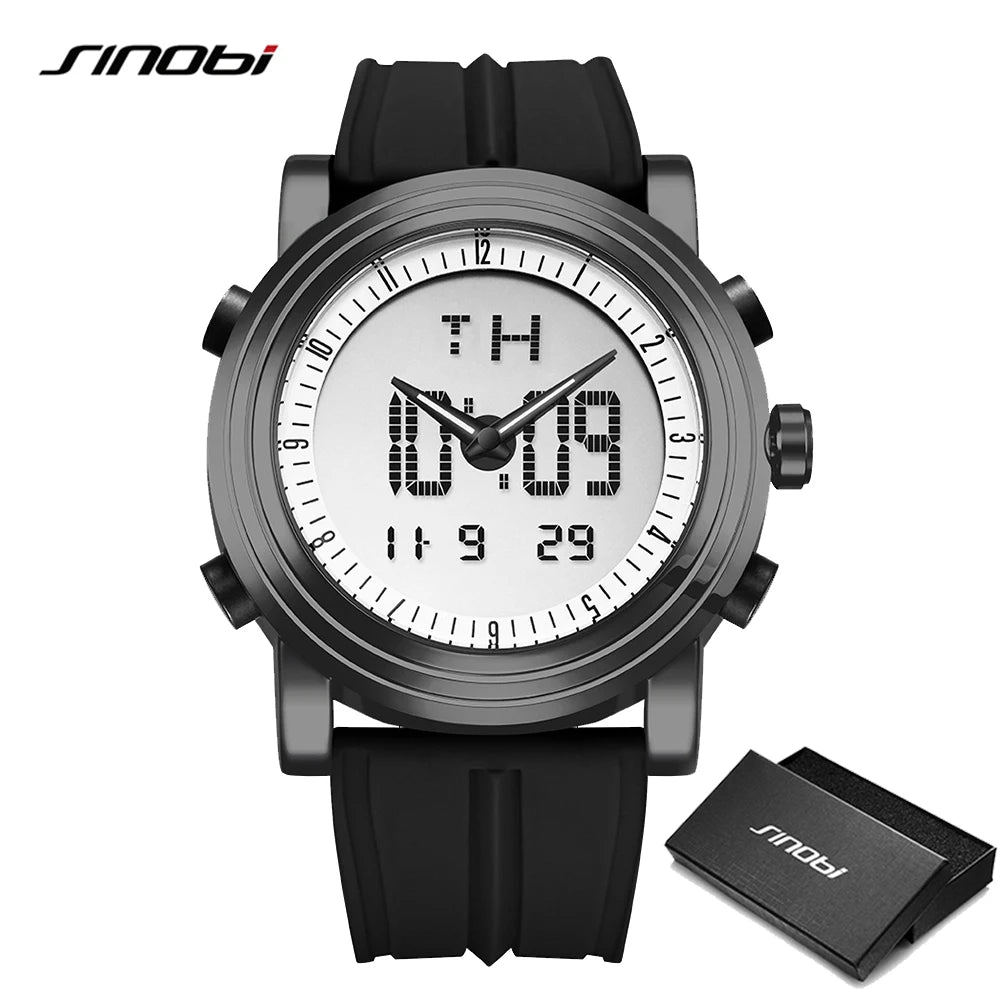 Waterproof Quartz Men’s Watch – Classic Multi‑Function Digital & Analog Wristwatch for Men, Durable Sport & Casual Timepiece Axel