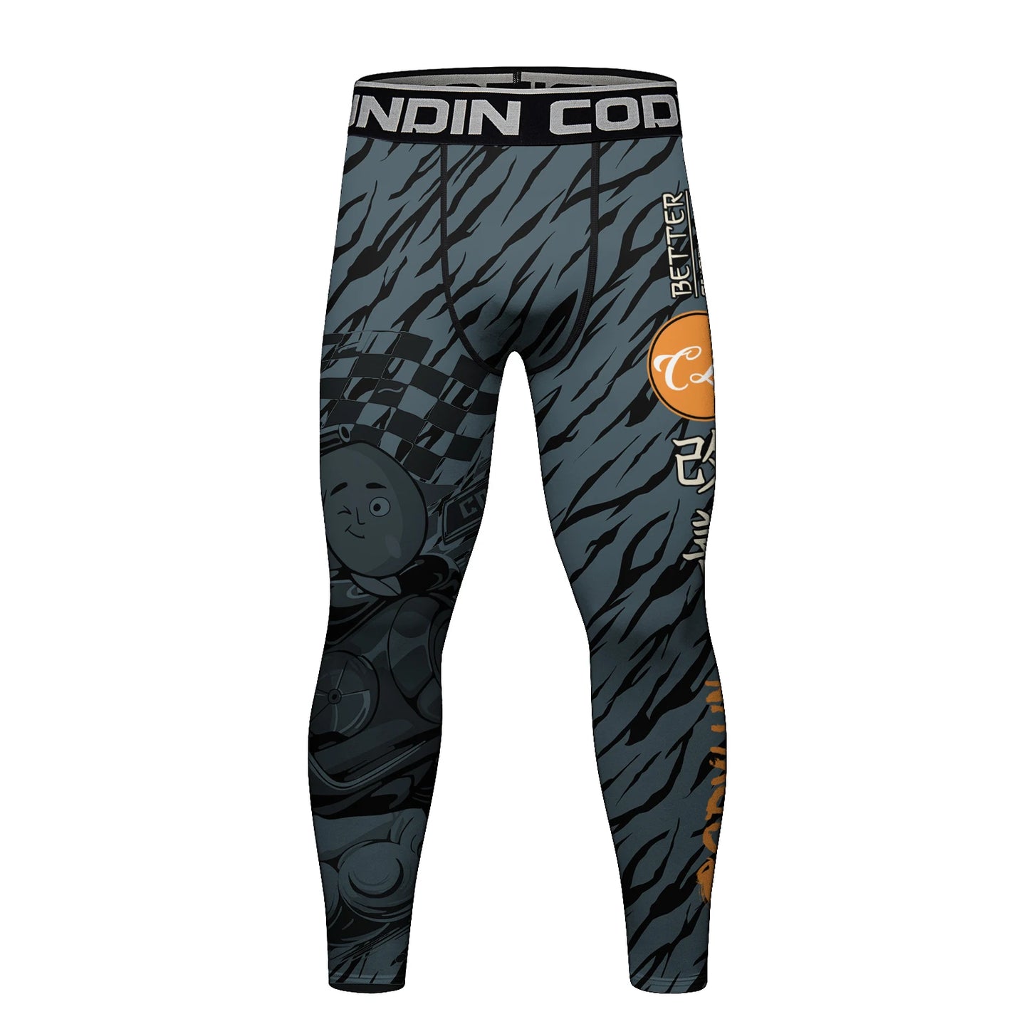 Cody Men’s 4‑Piece Gym Training Set – Compression Leggings, Thermal Shorts & Rash‑Guard Sportswear