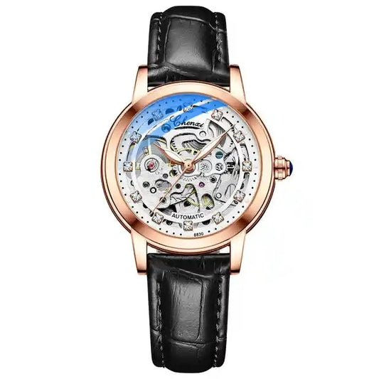 CHENXI 8830 Women’s Luxury Automatic Mechanical Watch – Skeleton Tourbillon, Luminous, Waterproof